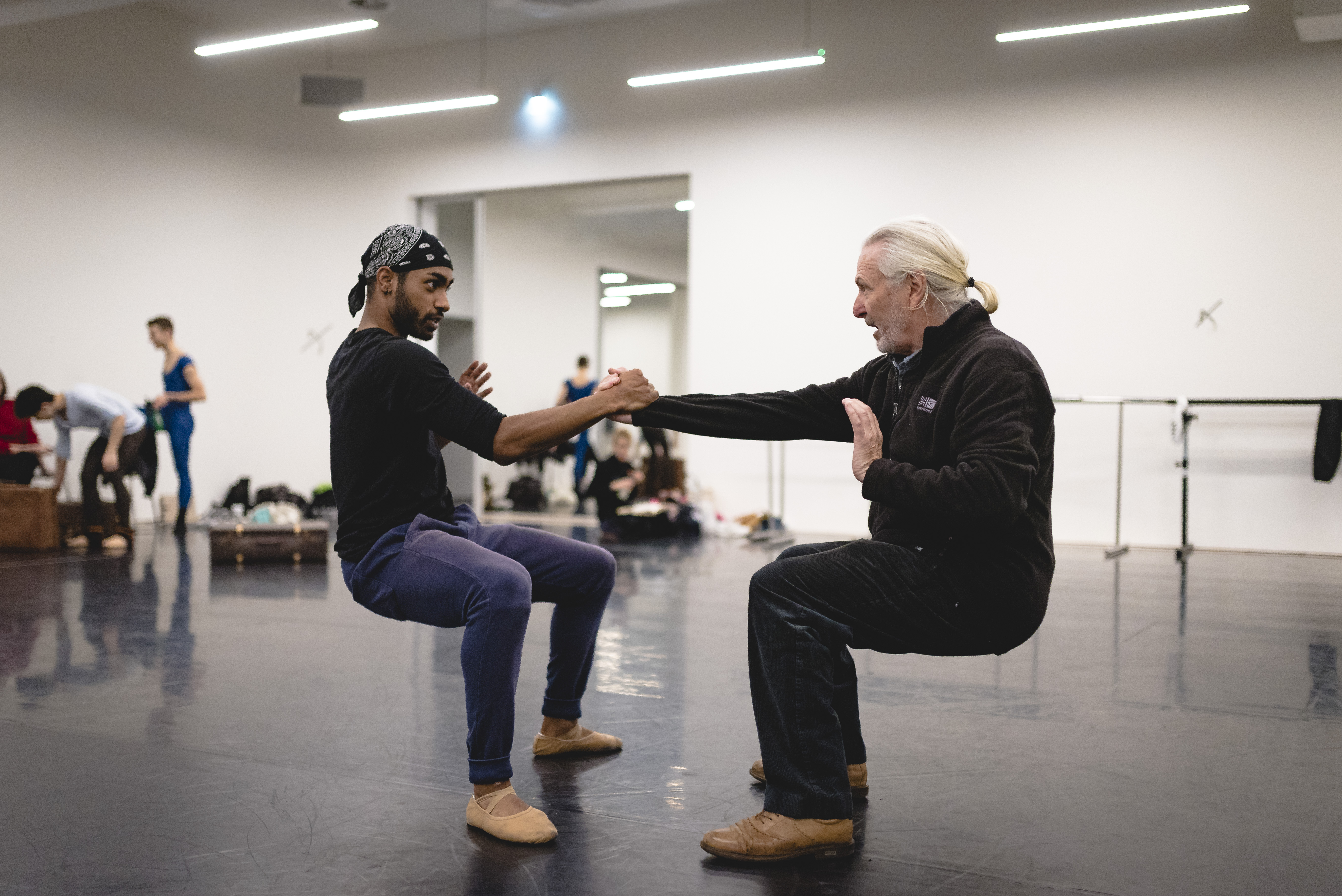 Wayne Eagling rehearsing his choreography Remembrance. Photo: Drew Forsyth