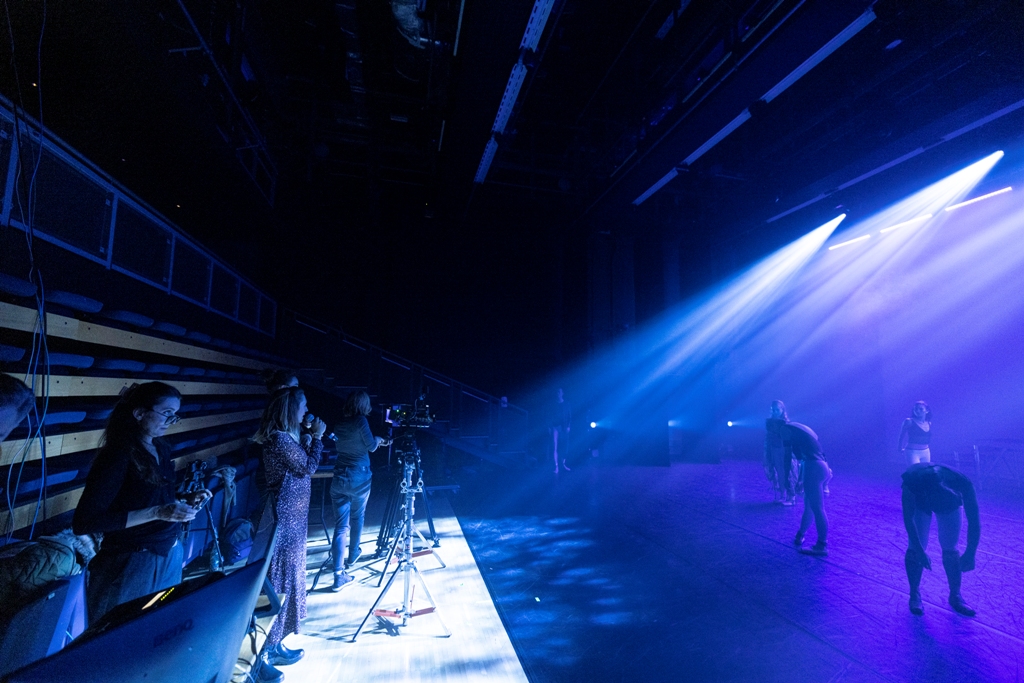 Filming NEBT dancers at Sadler's Wells