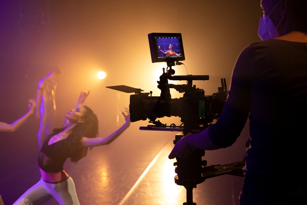 Filming NEBT dancers at Sadler's Wells