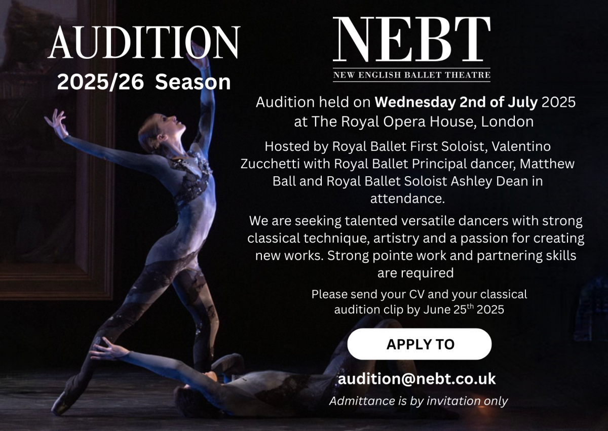 NEBT Audition Advert