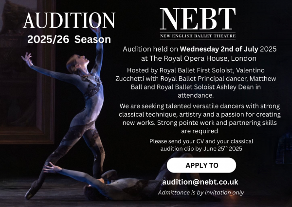 NEBT Audition Advert